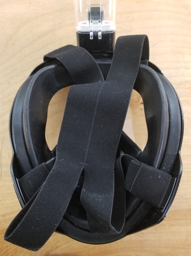 Greatever Full Face Snorkel Mask Foldable Black