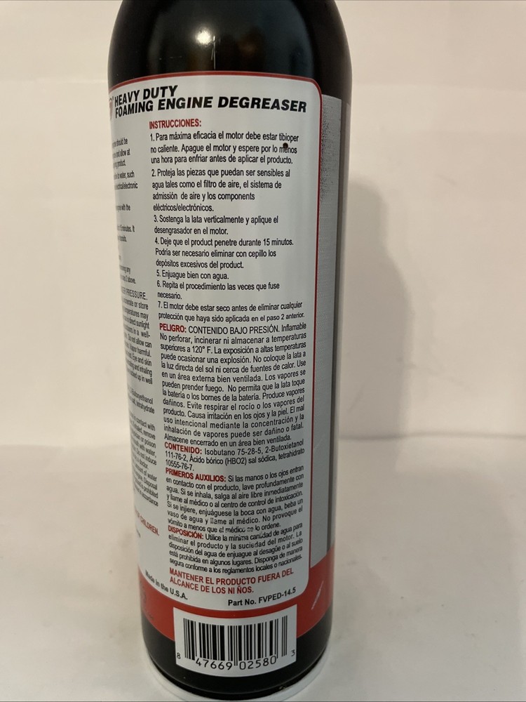FVP Heavy Duty Foaming Engine Degreaser 14.5oz