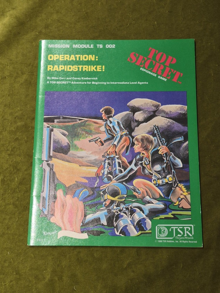 Top Secret TSR Espionage Role-Playing Game