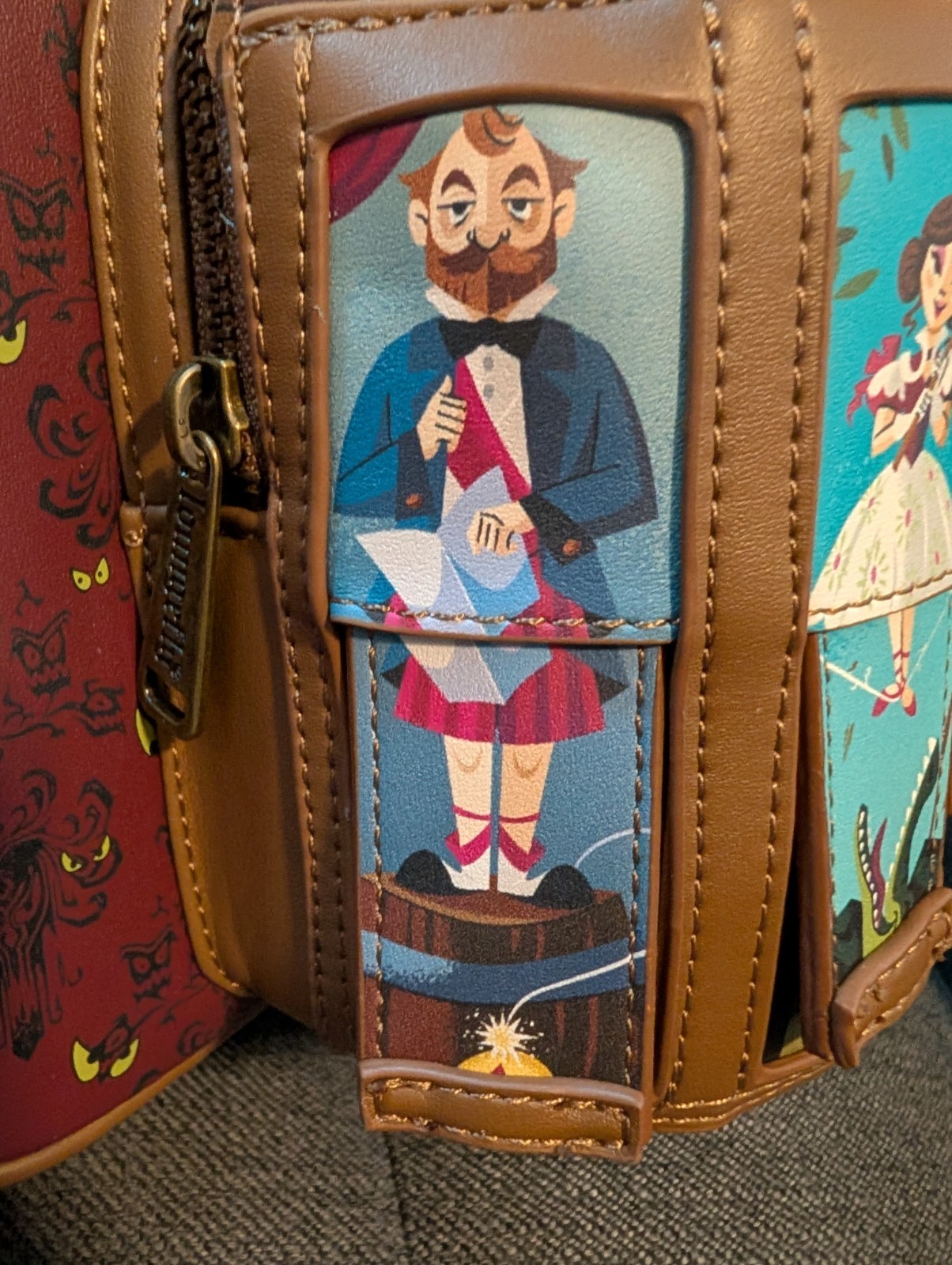 Disney Haunted Mansion Stretching Room Portraits Glow-in-the-Dark Mini Backpack