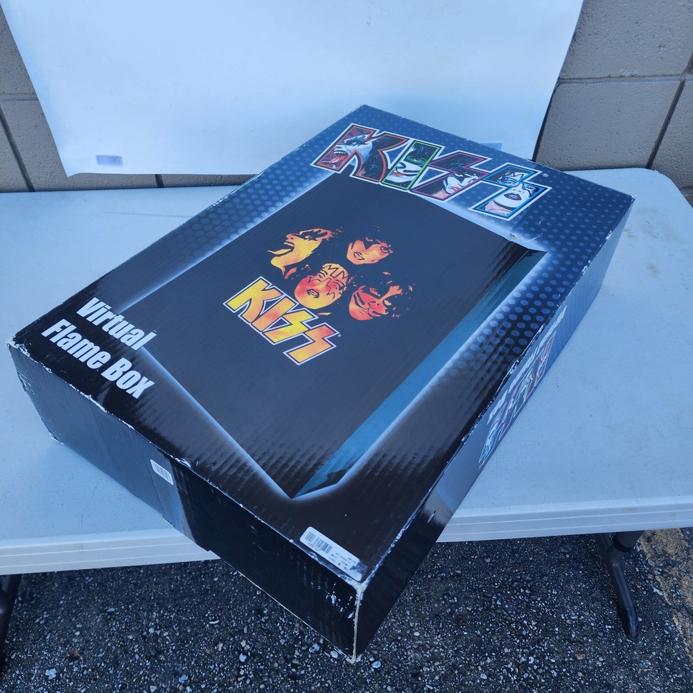 Kiss Virtual Flame Box Display Gene Simmons Tested Works 2003 Band Spencers