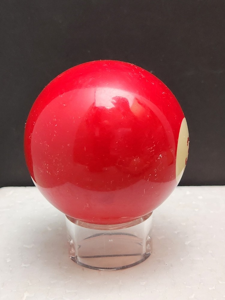 Vintage Replacement Pool Ball Billiards #3 Red Solid- 2 1/4" SURE-SHOT