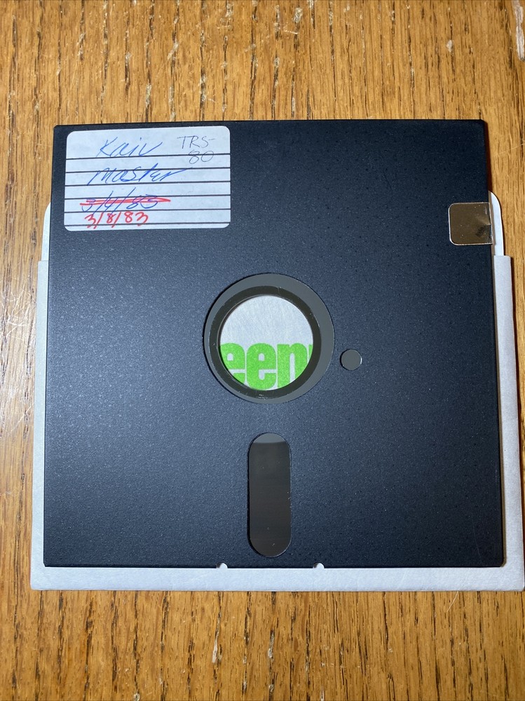 TRS-80 KAIV Master 5.25” Floppy Disk 1983