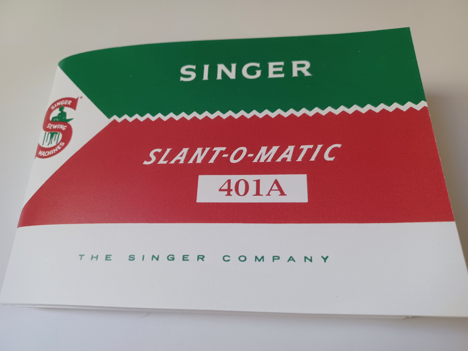 Singer 401 Slant-0-Matic Sewing Machine Manual (401A) 4.25" x 6" Reproduction