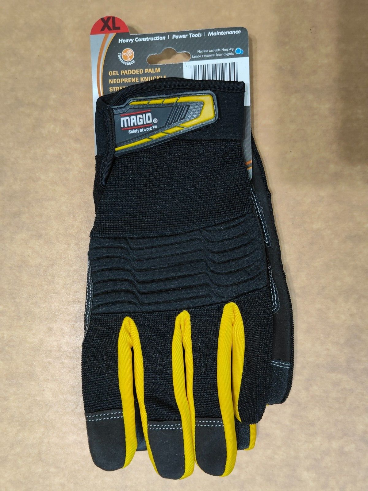 Magid ProGrade Plus Synthetic Leather Palm Heavy Duty Utility Work Glove Men XL