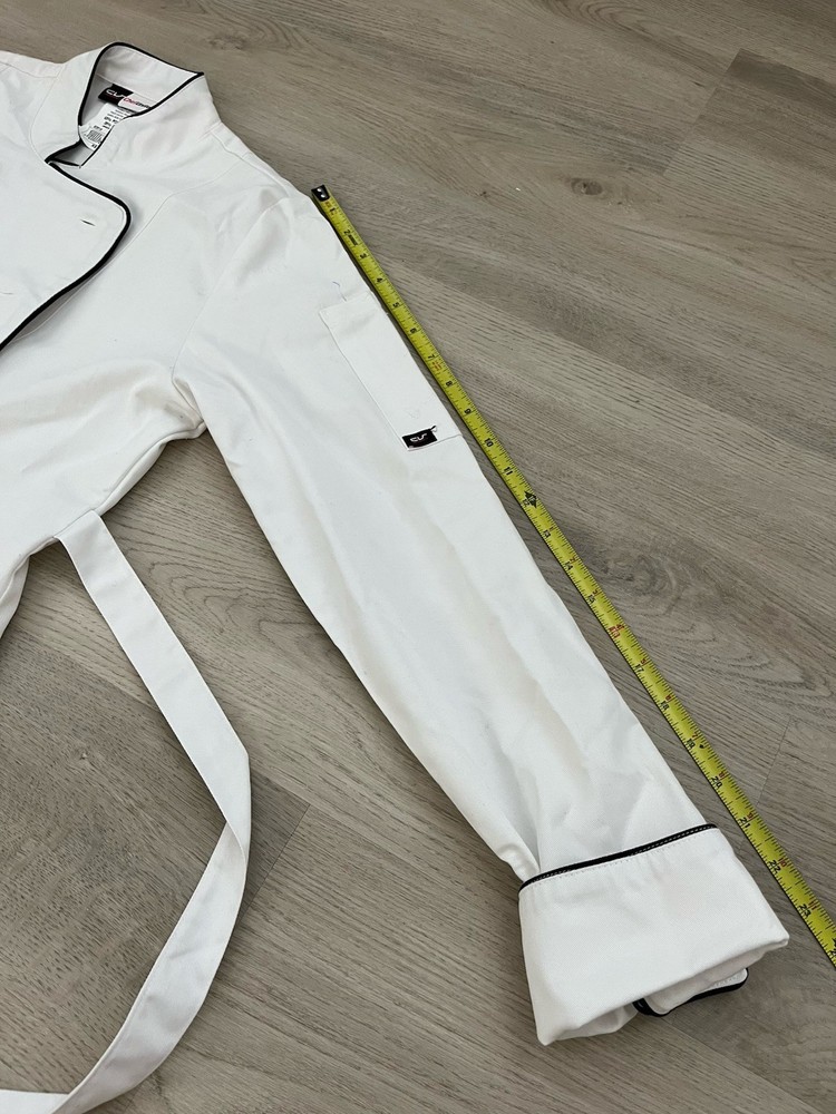 ChefUniforms.com Double Breasted Chef Coat White XS 65/35 Poly Cotton 83515