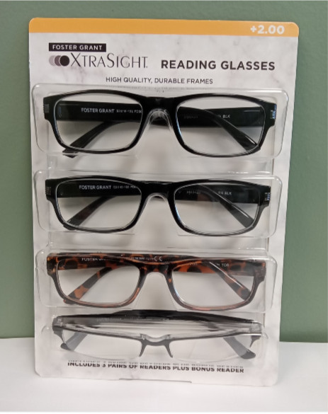 XtraSight by Foster Grant Reading Glasses Teddy + Pacey (4 Pack)