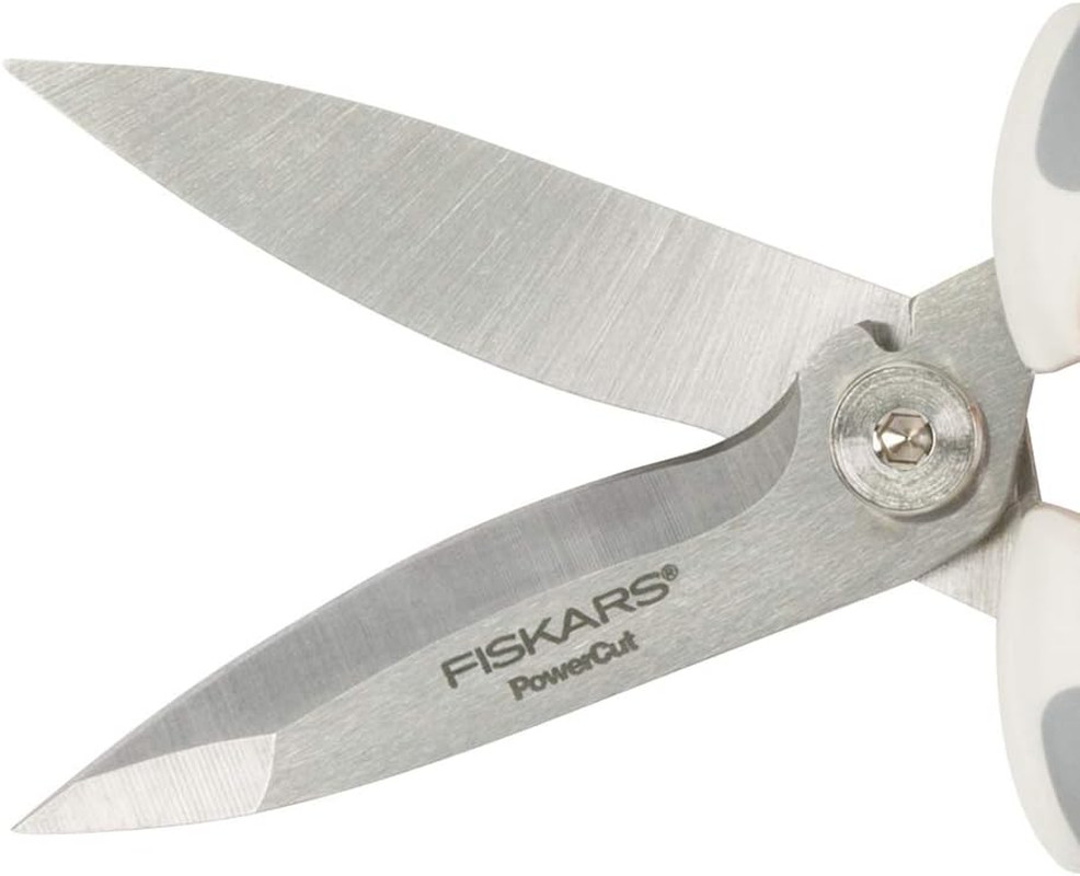 Crafts Easy Action Powercut Snips, 8, White/Gray