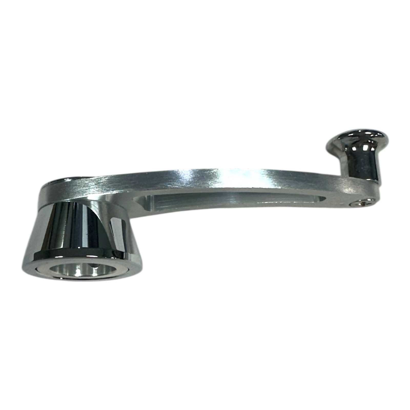 Pair Universal Slotted Billet Chrome Aluminum 4-1/4" Window Crank Handles