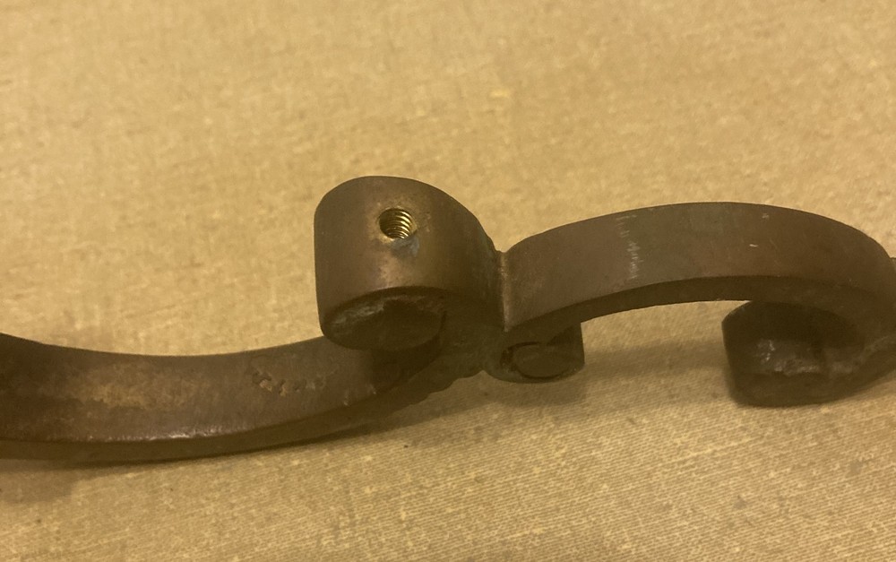 Antique Figural Head Bronze Door Pull Handle ONE ONLY 9 3/4" tall