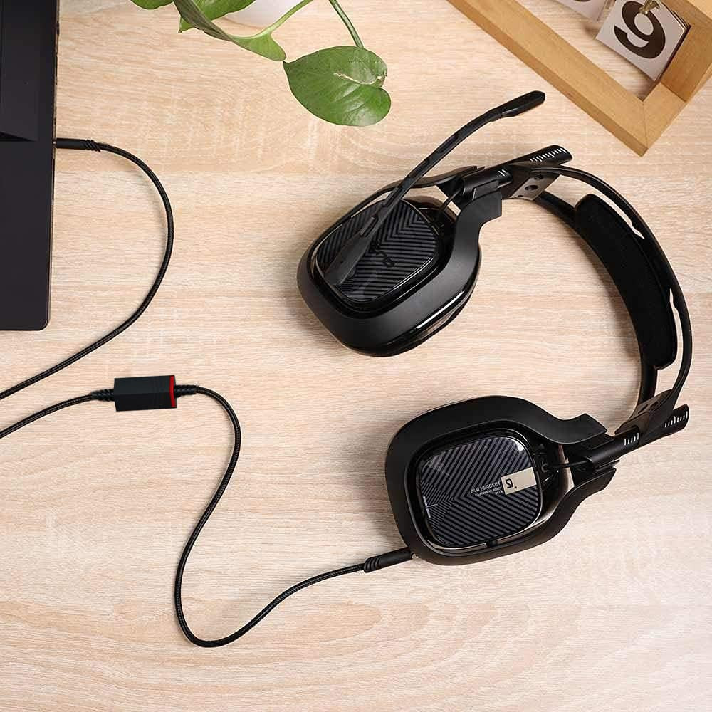 Leclooc Replacement A40 Cord Compatible with Astro Headset, Inline Mute Audio Ca