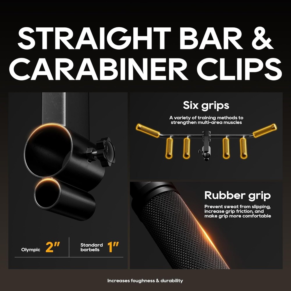 Multi Grip Landmine Row Handle Attachment with Comfortable Rubber Grip