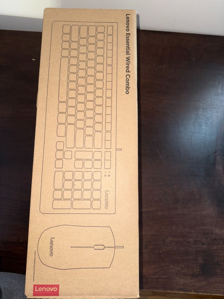 Lenovo Essential Wired Keyboard & Mouse Combo US English