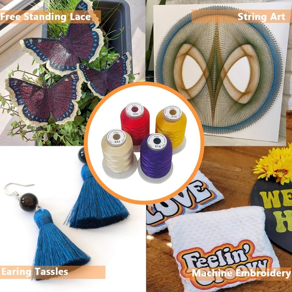 Vibrant Polyester Embroidery Thread Collection