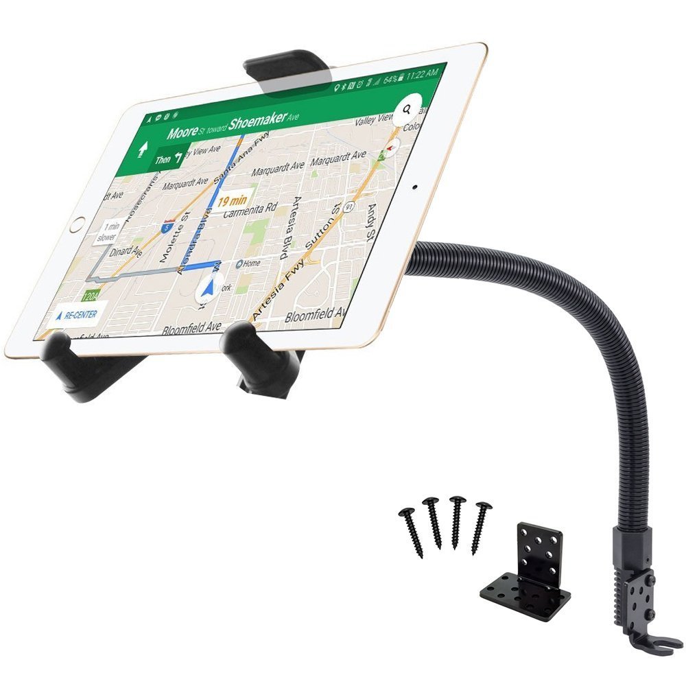 * 22" Heavy Duty Car Truck Floor Seat Bolt mount for All Tablets & Smartphones