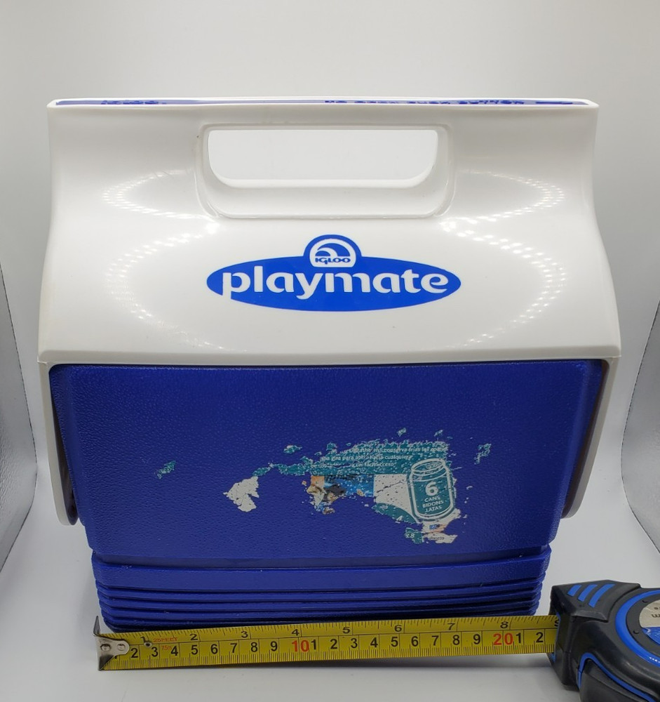 Igloo Playmate Blue Mini Cooler 6 Cans Hard Sided