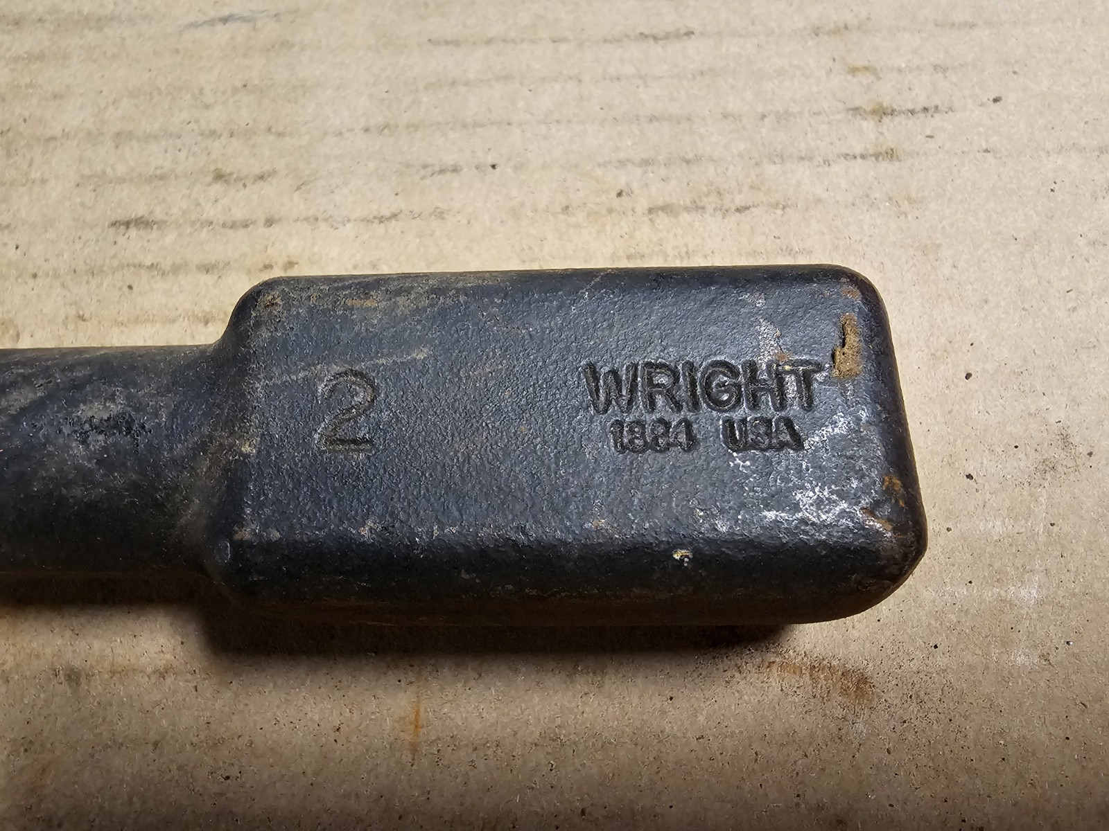 WRIGHT 1864 2" STRAIGHT HAMMER WRENCH USA 🇺🇲 KNOCKER 2