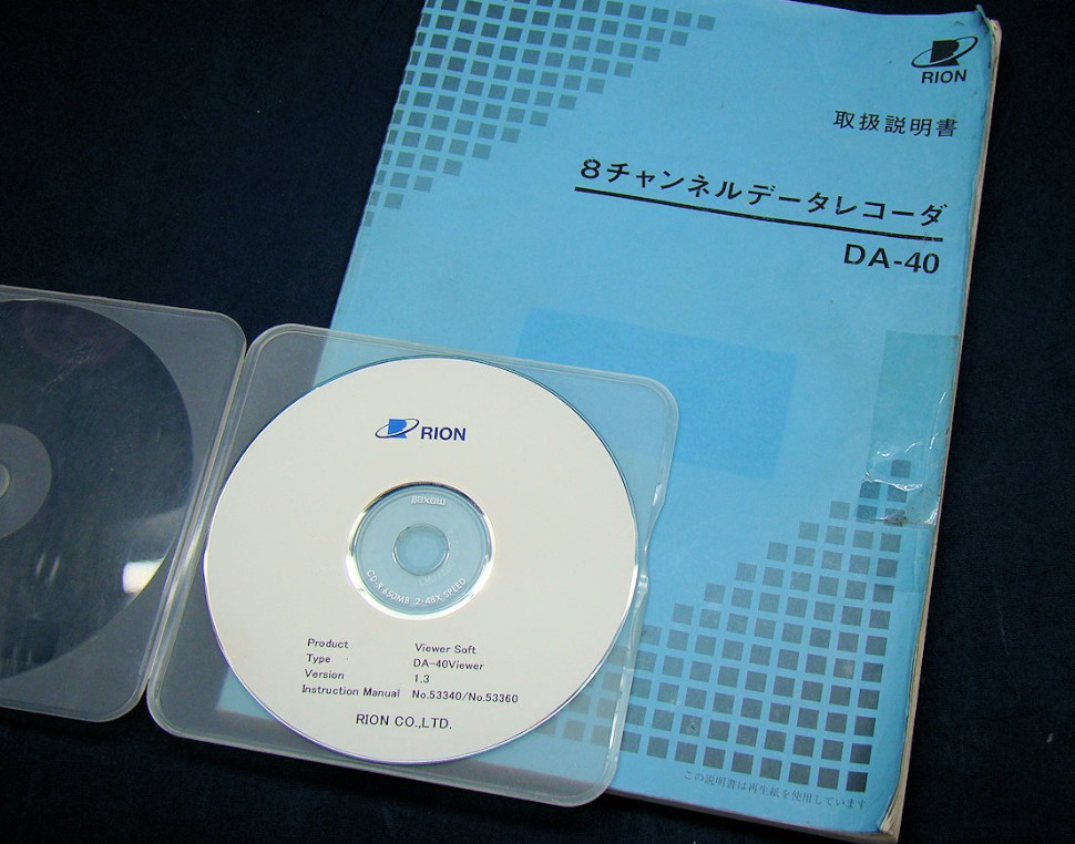 RION DA-40 8ch Data Recorder DA40 Operation Checked Used JP