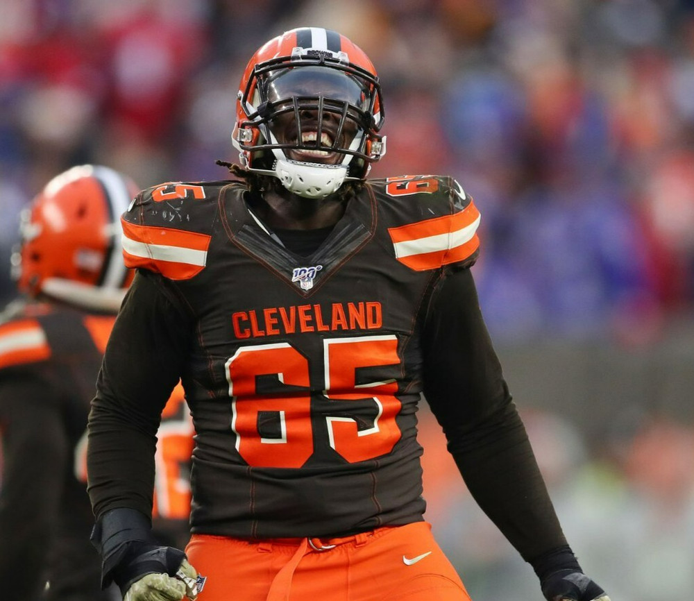 Larry Ogunjobi Signed Cleveland Browns Jersey (JSA COA) Defensive Tackle