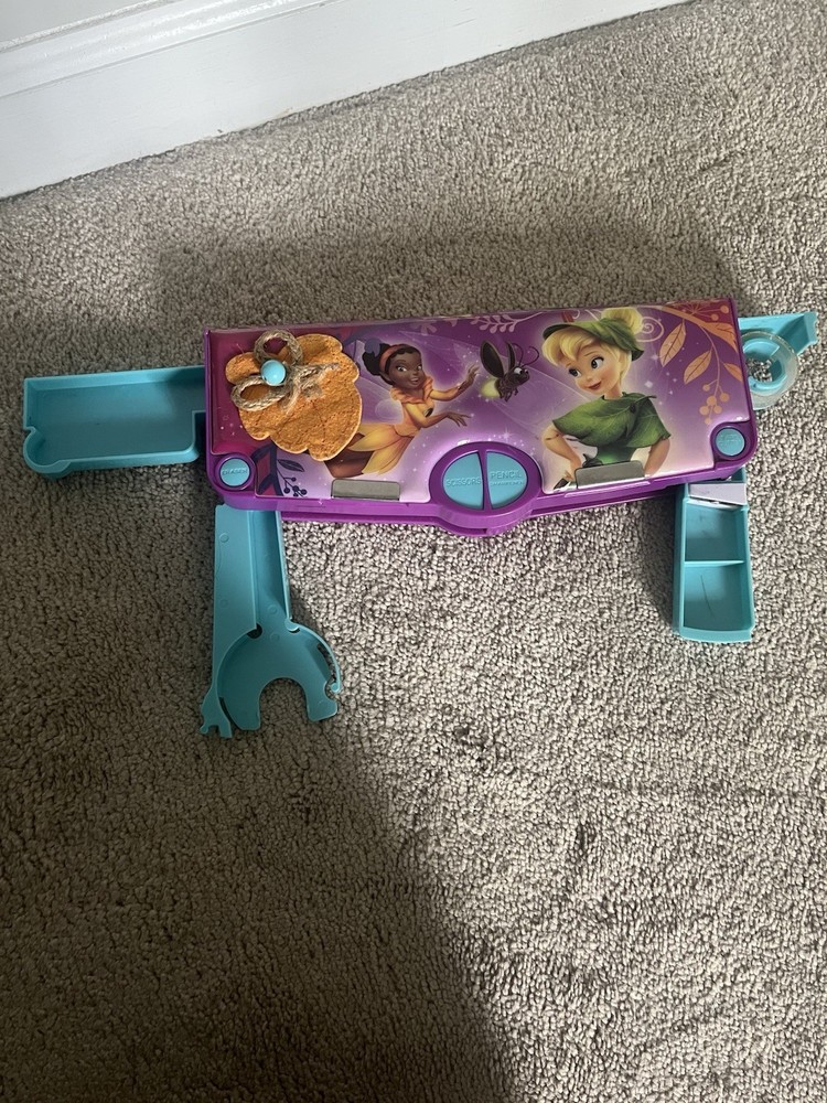 Disney Pixie Hollow Tinkerbell pencil case with buttons Moonstone Magic fairies