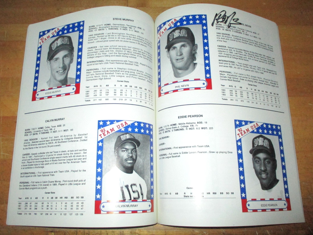1992 Team USA Baseball Training Program - Signed by Jason Giambi, 24 Others
