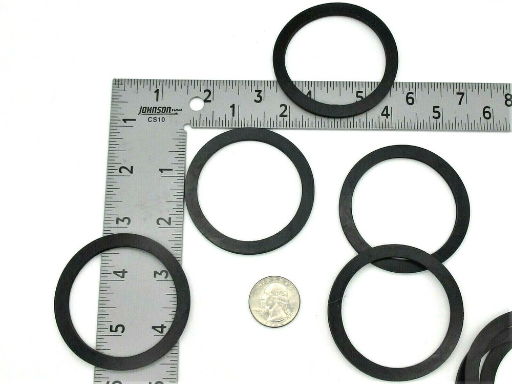 Thick Rubber Washers for Olympic Barbells 2" ID 2 Sizes Various Pack Sizes