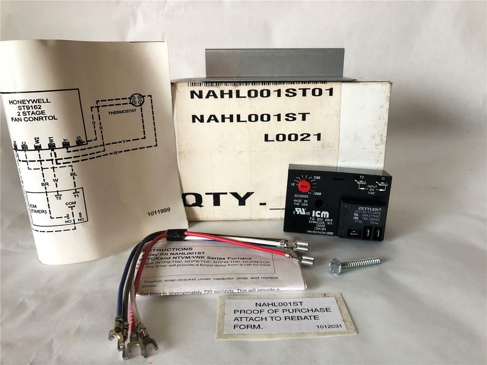 ICM NAHL001ST Timer Delay Kit Thermostat Single Stage