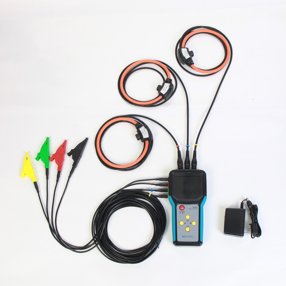 AC Power Parameter Analyzer Power Factor Voltage Current Harmonic Meter ME435