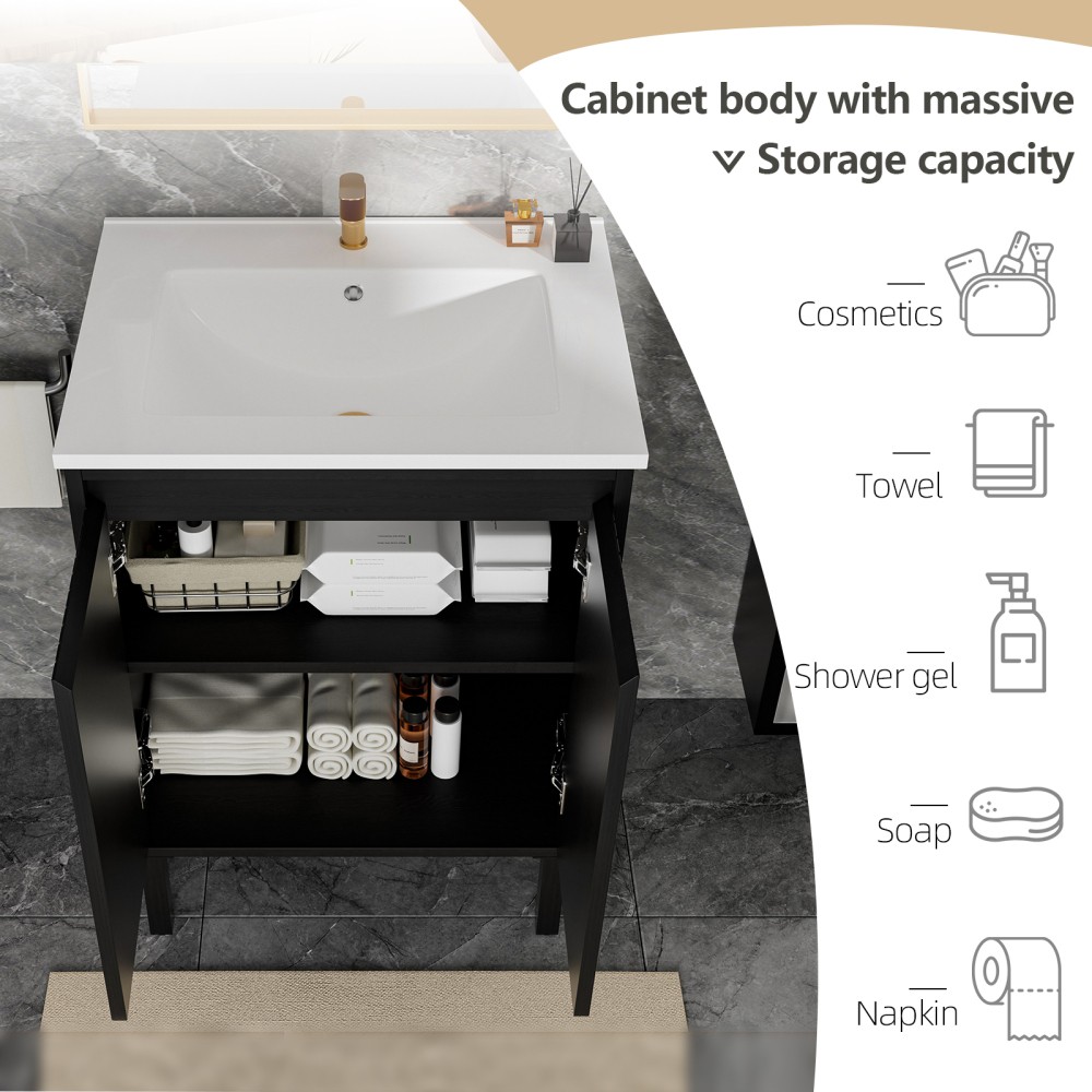 Bathroom Vanity W Sink Floor Standing Structure