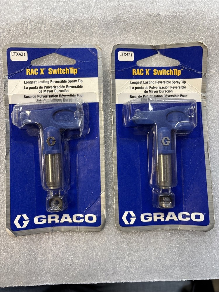 2 Graco LTX421 RAC X SWITCH TIP New