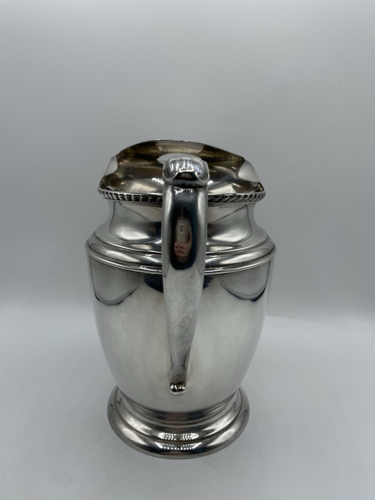 Crescent Silver Plated Designer Tableware Handle Water Pitcher Vintage Bs306