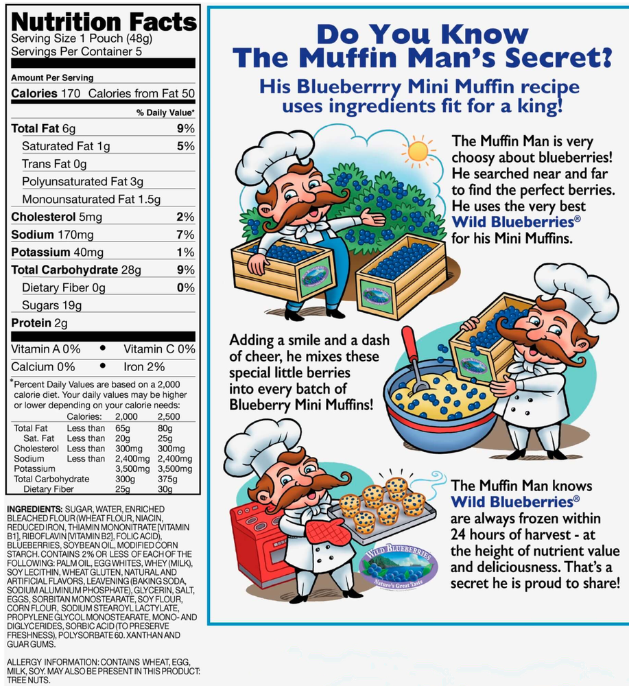 Little Debbie Mini Muffins - Blueberry, (8-Boxes)