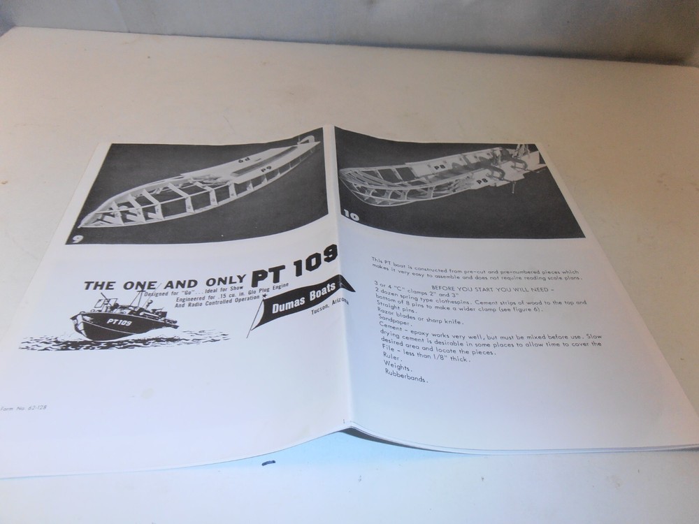 Old Plans for Dumas PT 109