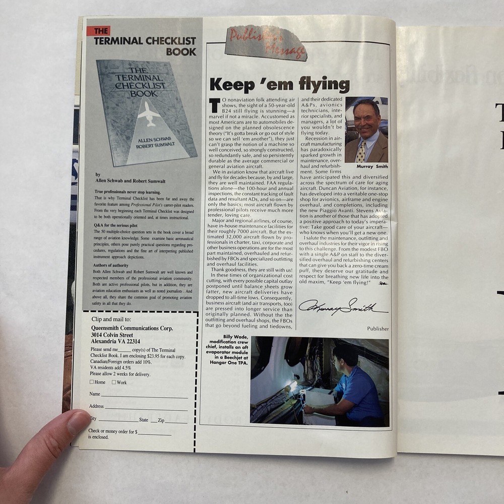 Professional Pilot - October 1992 Issue