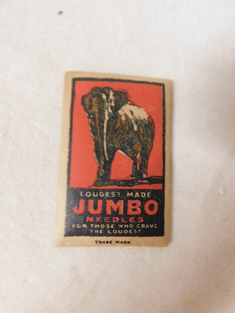 50 Gramophone phonograph needles  JUMBO Envelope Unopened *
