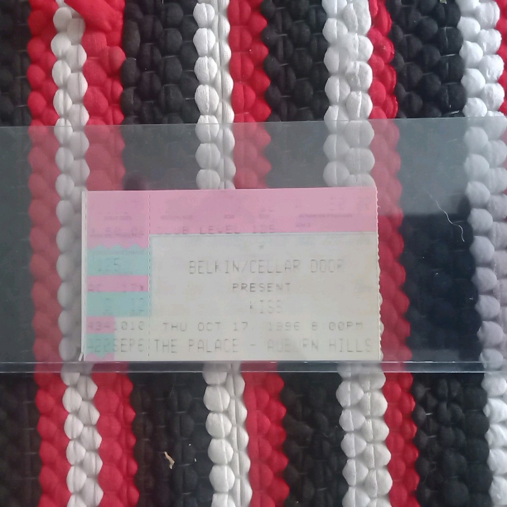 Kiss 💋 Ticket Stub History 🎸 Reunion Tour,Palace Auburn Hills MI 10-17-96,👀