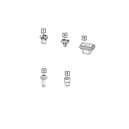 Mopar 68463031AA Tail Light Grommet