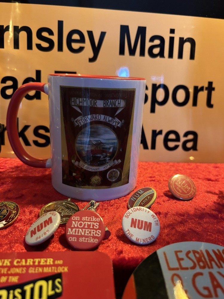 Highmoor Colliery Banner NUM China Mug