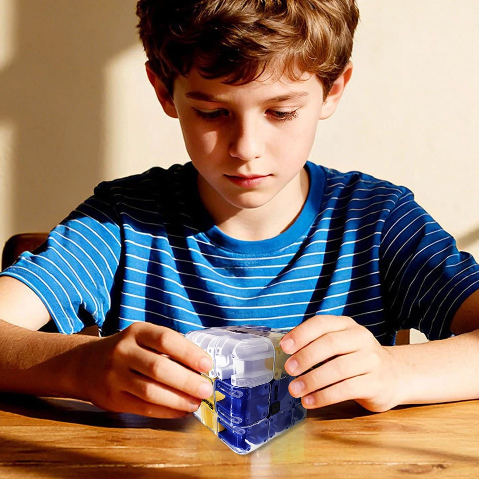 Large 3D Labyrinth Puzzle Maze Cube - Engaging Brain Teaser Toy, Improve Spatial