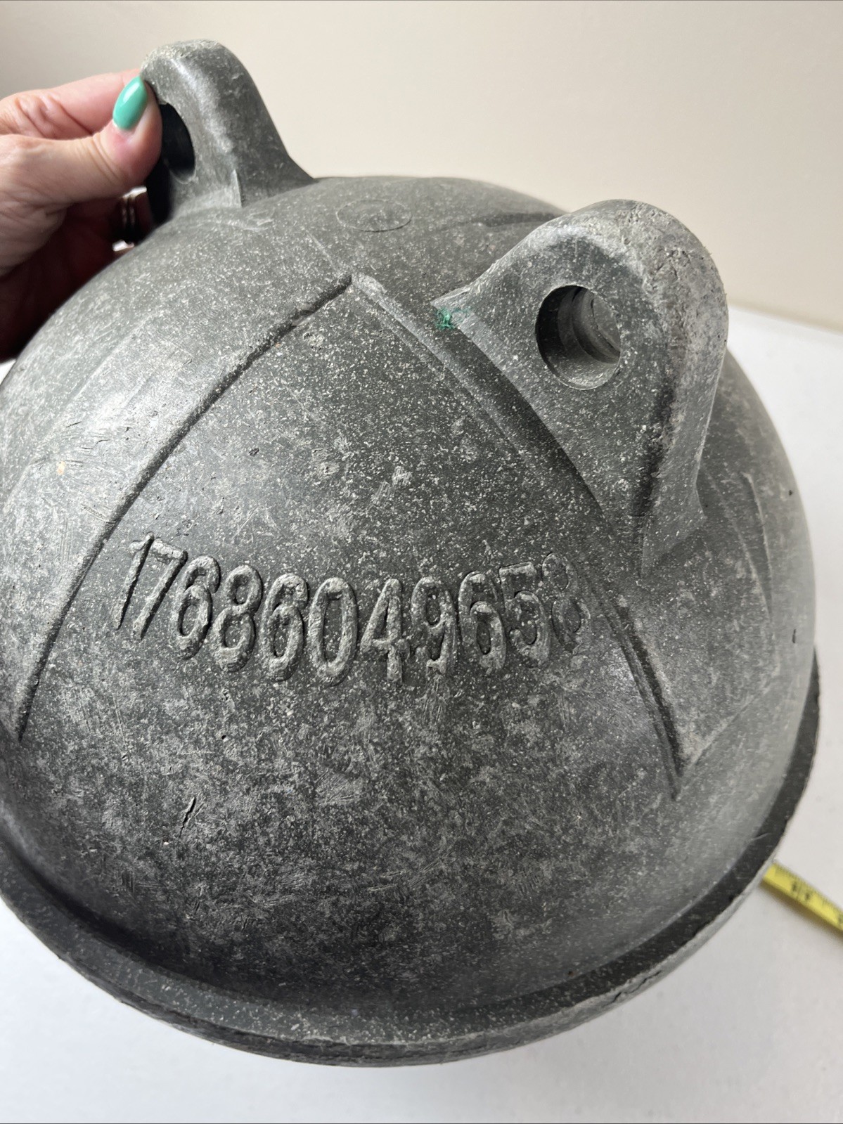 Japanese Large Heavy Plastic Fishing Bouy Float 38 Inches Around And Up/down