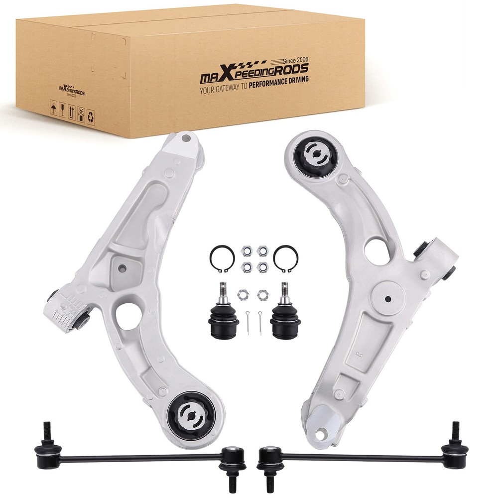 Front Lower Control Arms Ball Joints Sway Bars for 2014 2015- 2018 Jeep Cherokee
