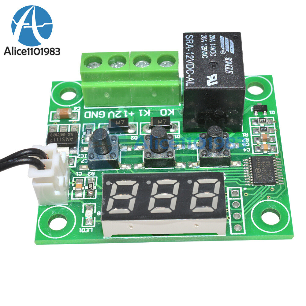 1/2/5/10PCS Digital W1209 12V thermostat Temperature Control Switch Sensor Probe