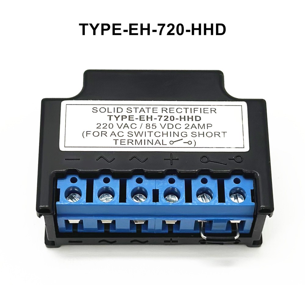 SOLID STATE RECTIFIER EH-720-HHD 220VAC/85VDC 2AMP brake rectifier module
