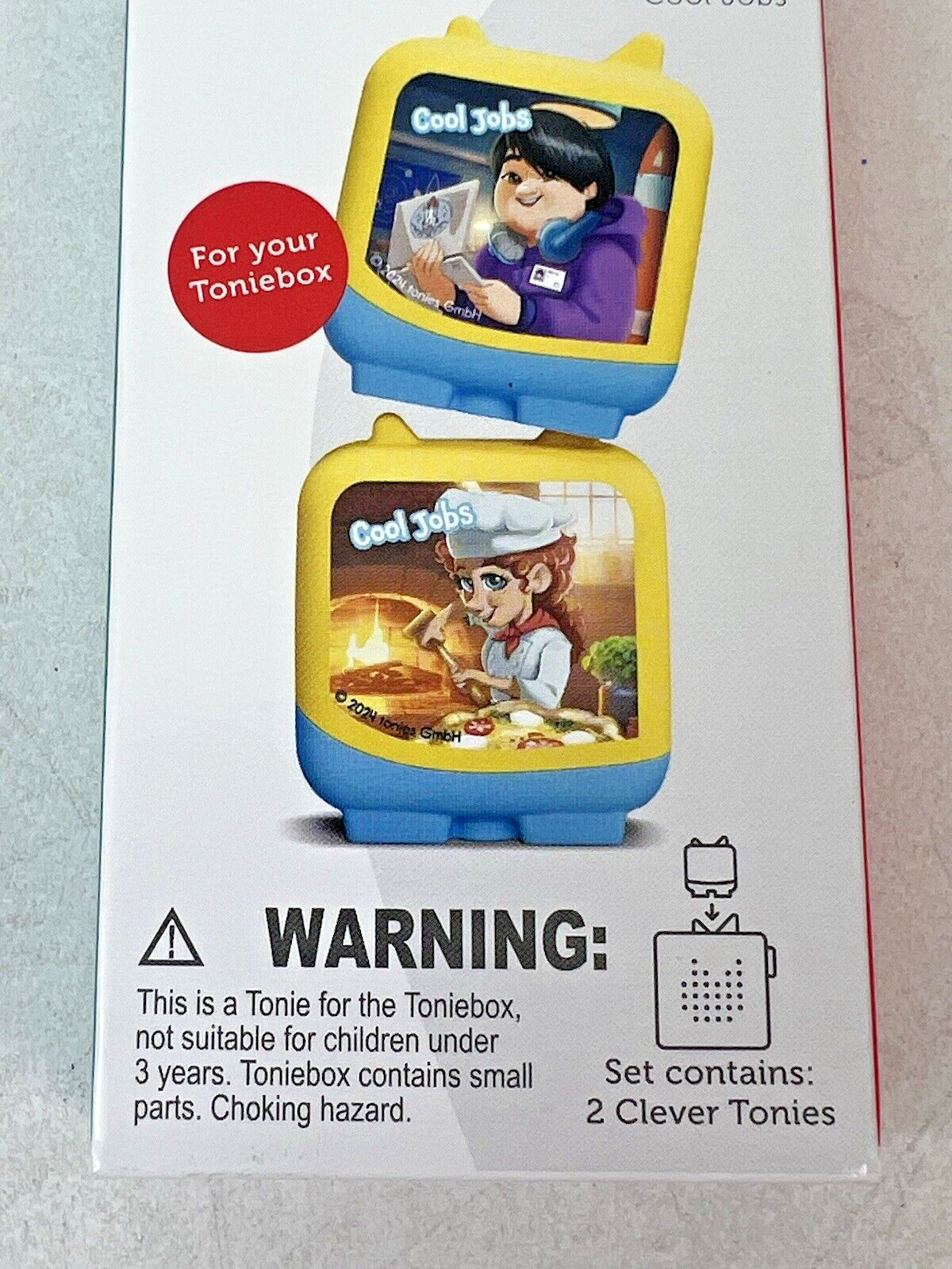 Clever Tonies Set: COOL JOBS Audio Characters Set Rocket Scientist, Pizza Maker