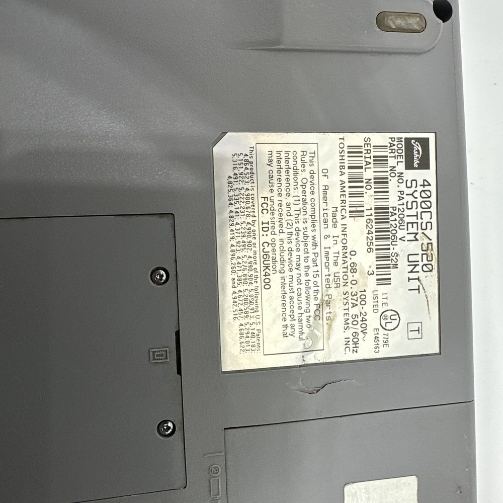 Toshiba Satellite Pro Model# 460CS Laptop Untested
