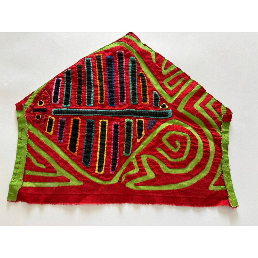 Vintage Mola Kuna Appliqué Fish