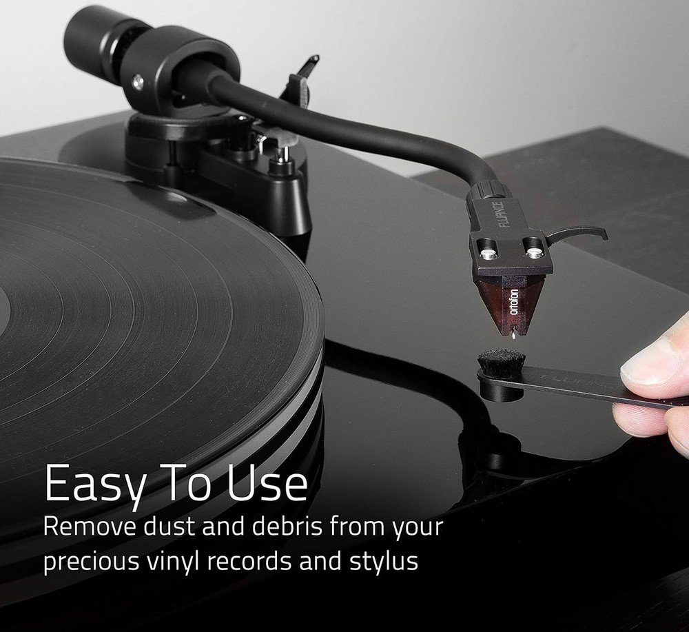 Vinyl Record Brush Cleaning Kit Stylus Carbon