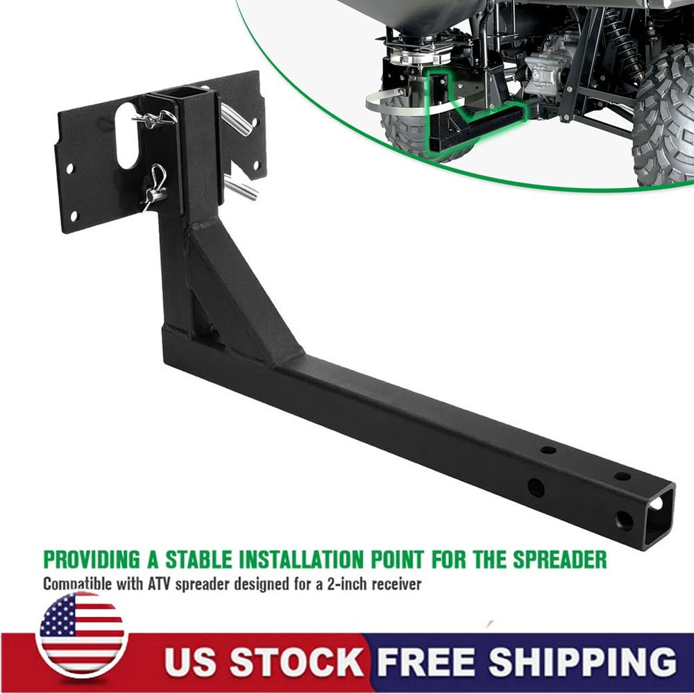 2" Receiver Mount Bracket 5301901For UTV ATV Dry Material Spreader Black