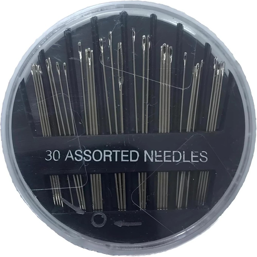 30-Count Assorted Hand Sewing Needles Set, 3 Pack