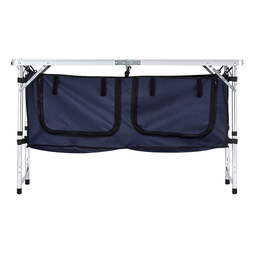 Portable Folding Camping Kitchen Table 3 Adjustable Heights Cook Station